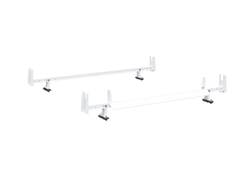 4PHSXB – HOLMAN Ladder Rack, Roof Mount Multi-Fit White Steel With Two Crossbar Rack/ Roof Rack Mounting Kit And Moun...